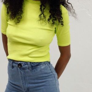 Nu Swim Daily Tee in Citron